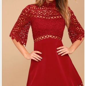 NWT Red lace dress